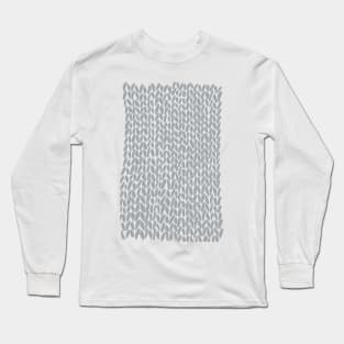 Hand Knit Grey Long Sleeve T-Shirt